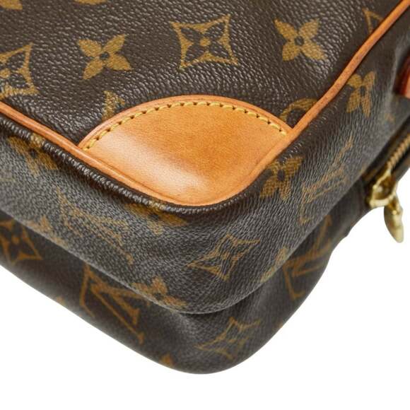 LOUIS VUITTON Authentic Brown Monogram Leather Shoulder Bag - Picture 7 of 11